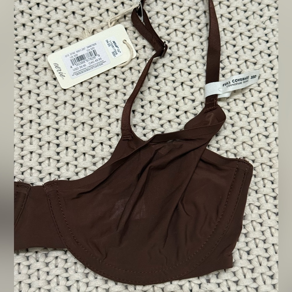 NWT Aerie Smoothez Brown Full Coverage Bra 32D